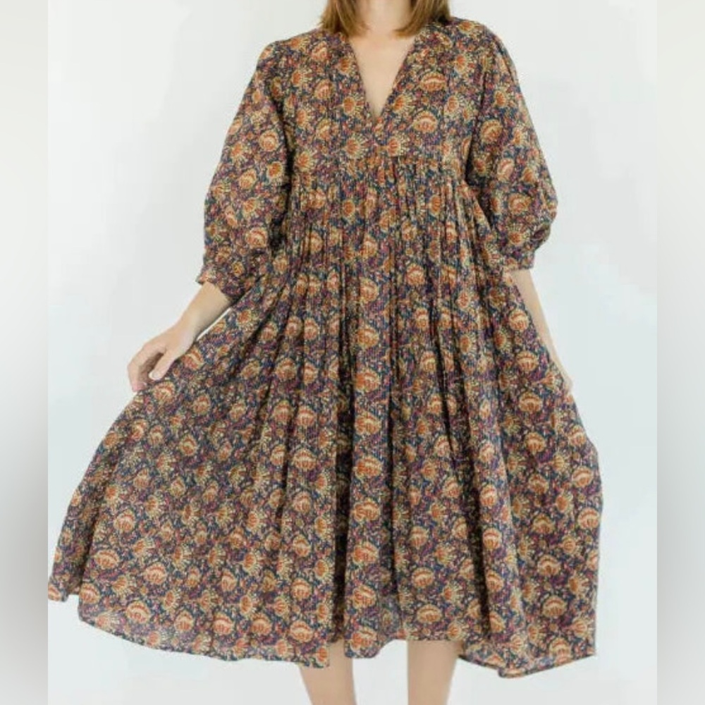 Clara the Label Clover Dress - Walnut